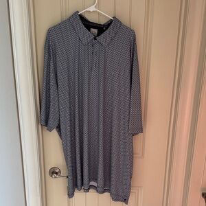 Callaway Grey Geometric Print Polo